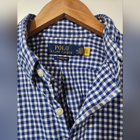 Polo by Ralph Lauren Blue Casual Button Down Shirt - Picture 3 of 6